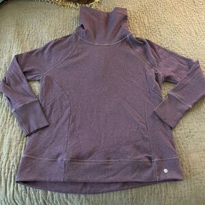 Apana Lilac Cowl neck turtleneck Sweatshirt purple soft size large warm